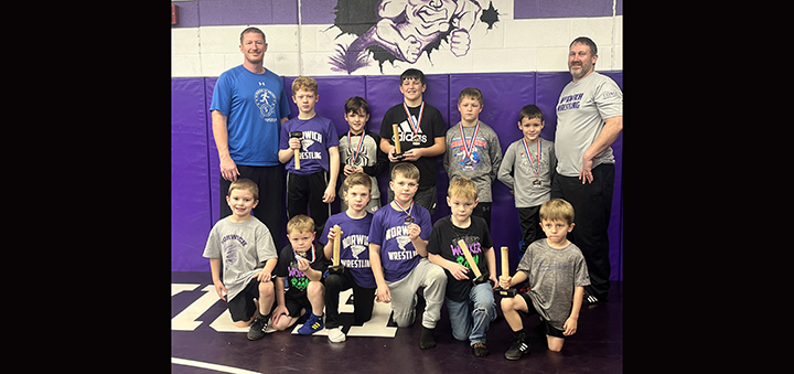 Norwich Pee Wee Wrestlers compete in CV Tournament